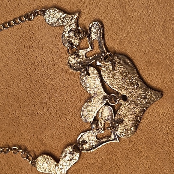 Glass Cartoon Hearts Necklace - Picture 5 of 5